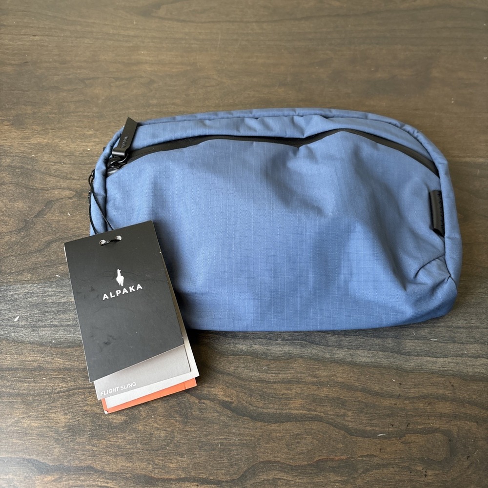ALPAKA Flight Sling 2L  Blue Axoflux Crossbody Bag Travel Lightweight NEW